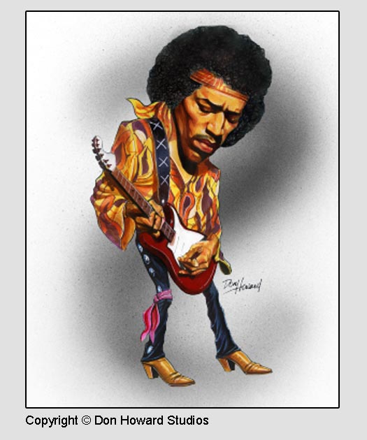 Blues Singer Jimi Hendrix